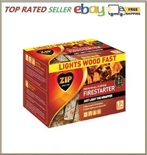 Zip Firestarters Premium All Purpose Wrapped Fire Starters 12 Pack
