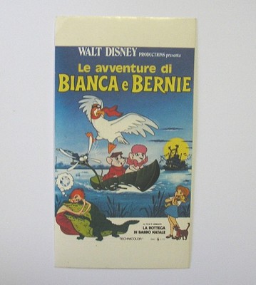 OLD STICKER / Old Sticker _ Shrimp Film DISNEY WHITE AND BERNIE (cm 7x12) 