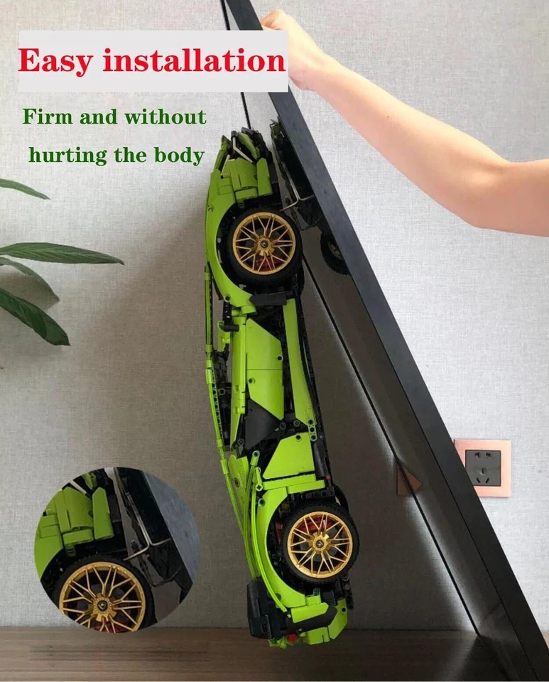 31.5" LED Metal Display wall mount frame for LEGO 42115 Lamborghini Sián FKP 37 - Image 2 of 4