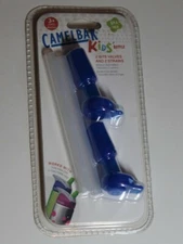 CAMELBAK Eddy Kids Bottle Accessory 2 Bite Valves and 2 Straws Ice Blue  NEW 