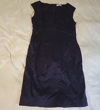 Calvin Klein Womens Sheath Dres Size 8 8P Navy Sleeveless Classic Bust Detail