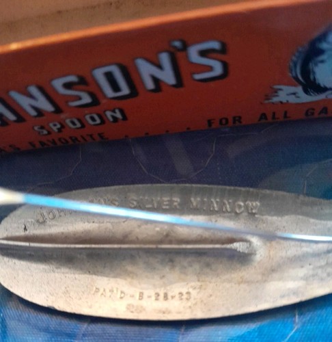 Señuelo de pesca Johnsons Silver Minnow Spoon en caja original - Imagen 3 de 6