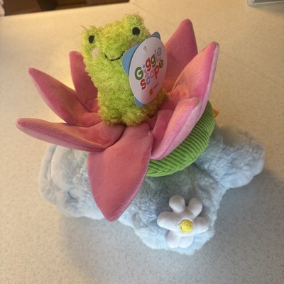 GiggleScape Stackable Lily 11-Inch Plush, Frog, Flower, Pond Pieces NWT 14.99