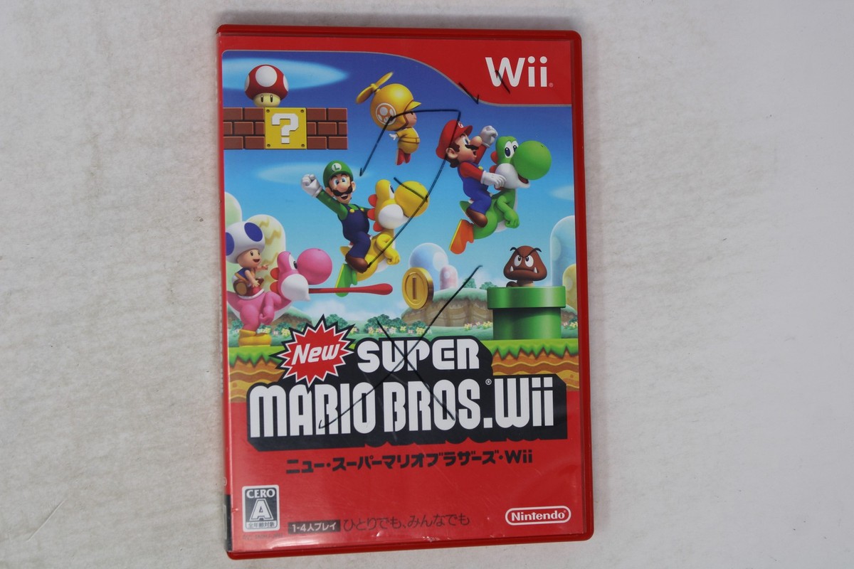 New Super Mario Bros. Wii Nintendo Wii JPN (Region Locked
