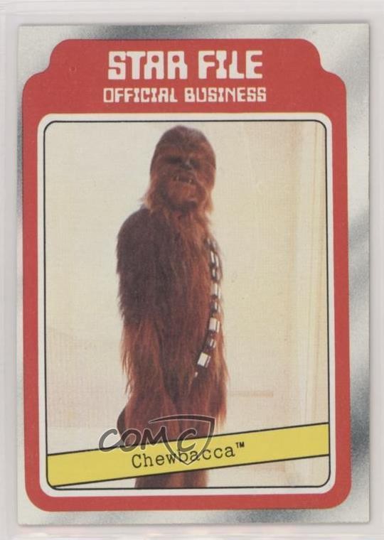1980 Topps Star Wars: The Empire Strikes Back Star File Chewbacca #5 0bn8