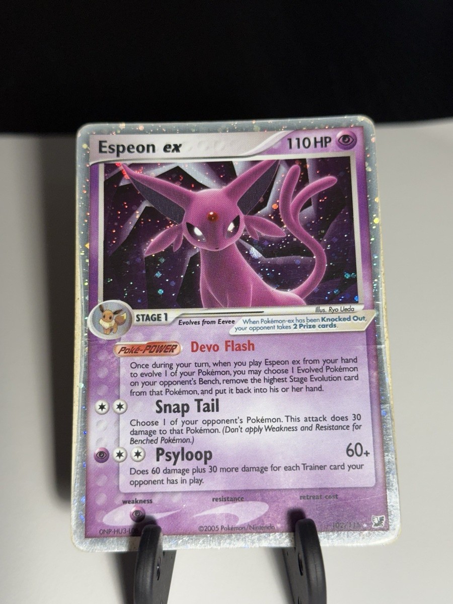 Espeon EX Pokemon 2005 Unseen Forces 102/115 Holo Bleed | eBay