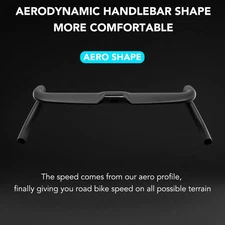 Carbon Road Gravel Bike Handlebars Internal Cables Bike Bent Bar 31.8*360-420mm