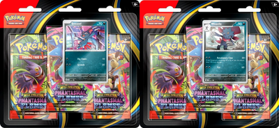 2 Pokemon TCG ME02 Phantasmal Flames 3 Pack Booster Blister Sealed