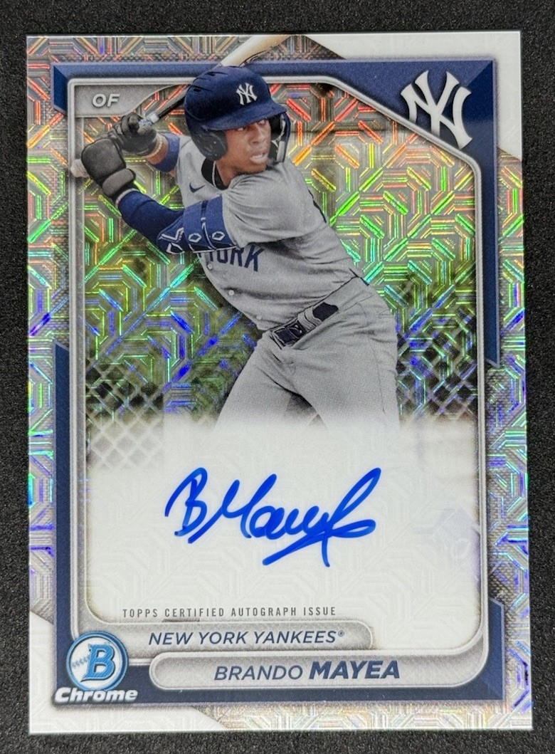2024 Bowman Chrome Brando Mayea #BMA-BMA Mega Box Refractor Auto