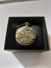 Harley/Motorcycle Bronze Pocket Watch