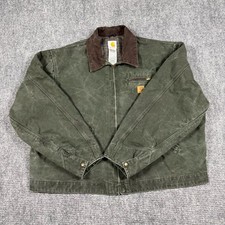 Vintage Carhartt Detroit Jacket Men  s Size 3XL Moss Green J97 Distressed Canvas