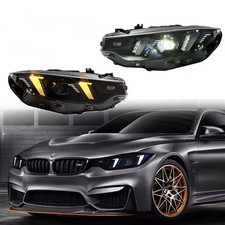BMW SNAKE EYE HEADLIGHTS 4 SERIES F32 F36 M3 M4 WHITE+YELLOW
