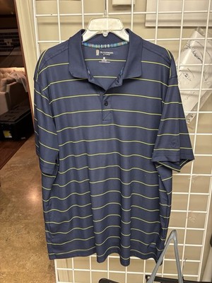 Licensed St. Andrew s Of Scotland Men s Short Sleeve Polo Shirt Size XXL Striped