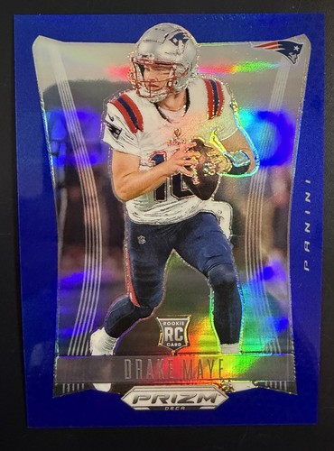 Drake Maye [Blue] #213 2024 Panini Prizm Deca card