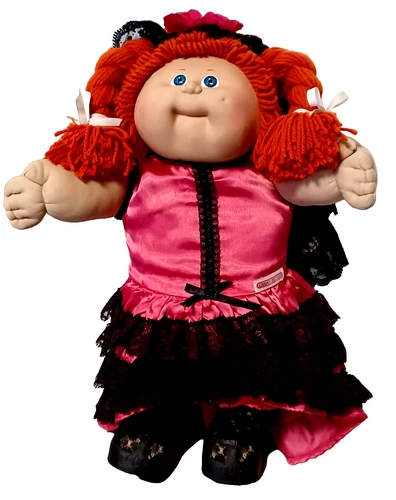 Cabbage Patch Kids Doll Red Hair Girl Spanish Dress World Traveler Vintage 1985