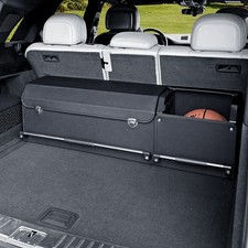 Car Trunk Organizer 2 In 1 Leather Vehicle Storage For Suv 40.9x 11.4 X 12.2in