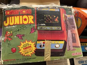 Vintage Donkey Kong Junior Jr COLECO Tabletop Mini Arcade Video Game CIB Boxed