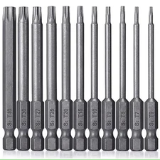 11-Piece Torx Screwdriver Bit Set Multi Size T6–T40 for Auto Maintenance