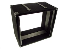 PROCRAFT 10U 12" Deep Rack Case in Black Carpet Wrap - Top Handles w/Screws