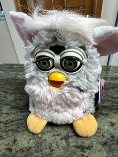 FURBY 1998 Fully Working Tiger Electronics Pink/ Gray with Black Spots.