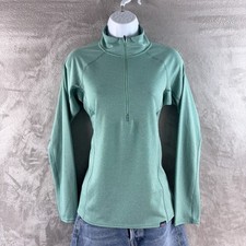 Patagonia Capilene Midweight Baselayer Womens Size Small Green Quarter Zip