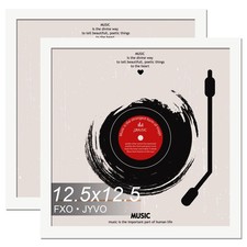 Vinyl Record Frame Display for 12 inch LP with 12.5x12.5 Album Cover