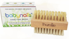 Baby & Adult Wooden Nail Brush – Nail Cleaning Scrub Brush for Kids & Adults