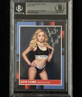 Lexi Lore Signed Custom Trading Card BAS Beckett COA Autograph