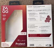 ZAGG Crystal Palace iPhone 15 / 14 / 13 ultra slim Case - Clear