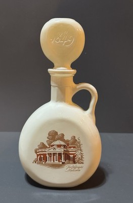 Vintage Old Fitzgerald 1849 Jefferson Monticello Decanter