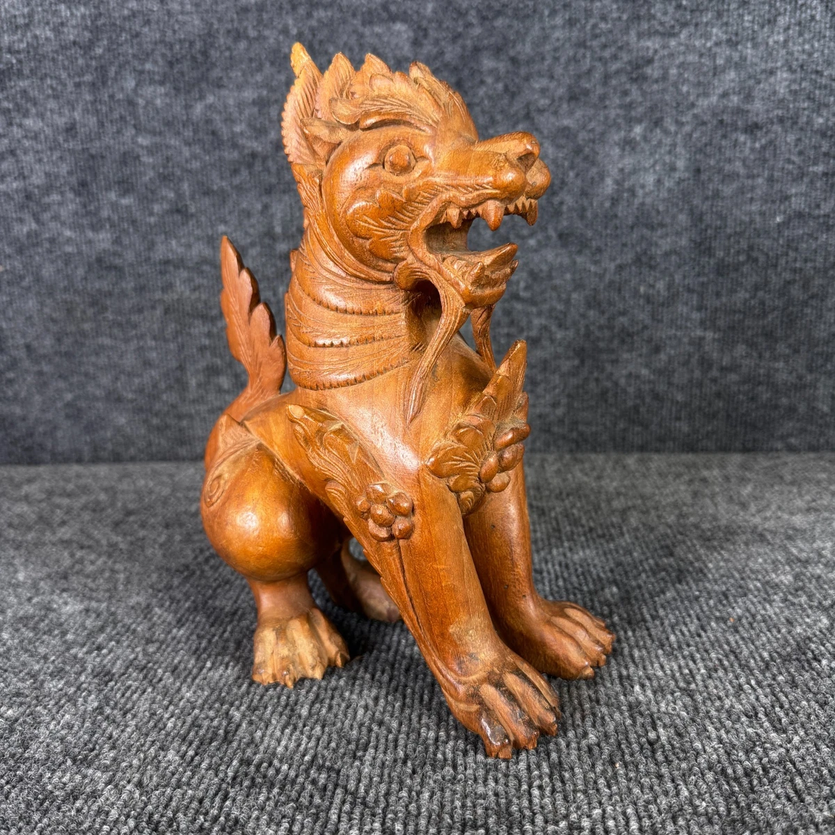 木制后1940 东南亚古董雕像| eBay
