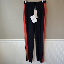 STELLA MCCARTNEY Navy/red Stripe slacks Pants Sz 36 w/tags