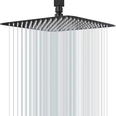 8/10/12 Zoll Regenduschköpfe Edelstahl Eckig Chrom Bad Duschkopf