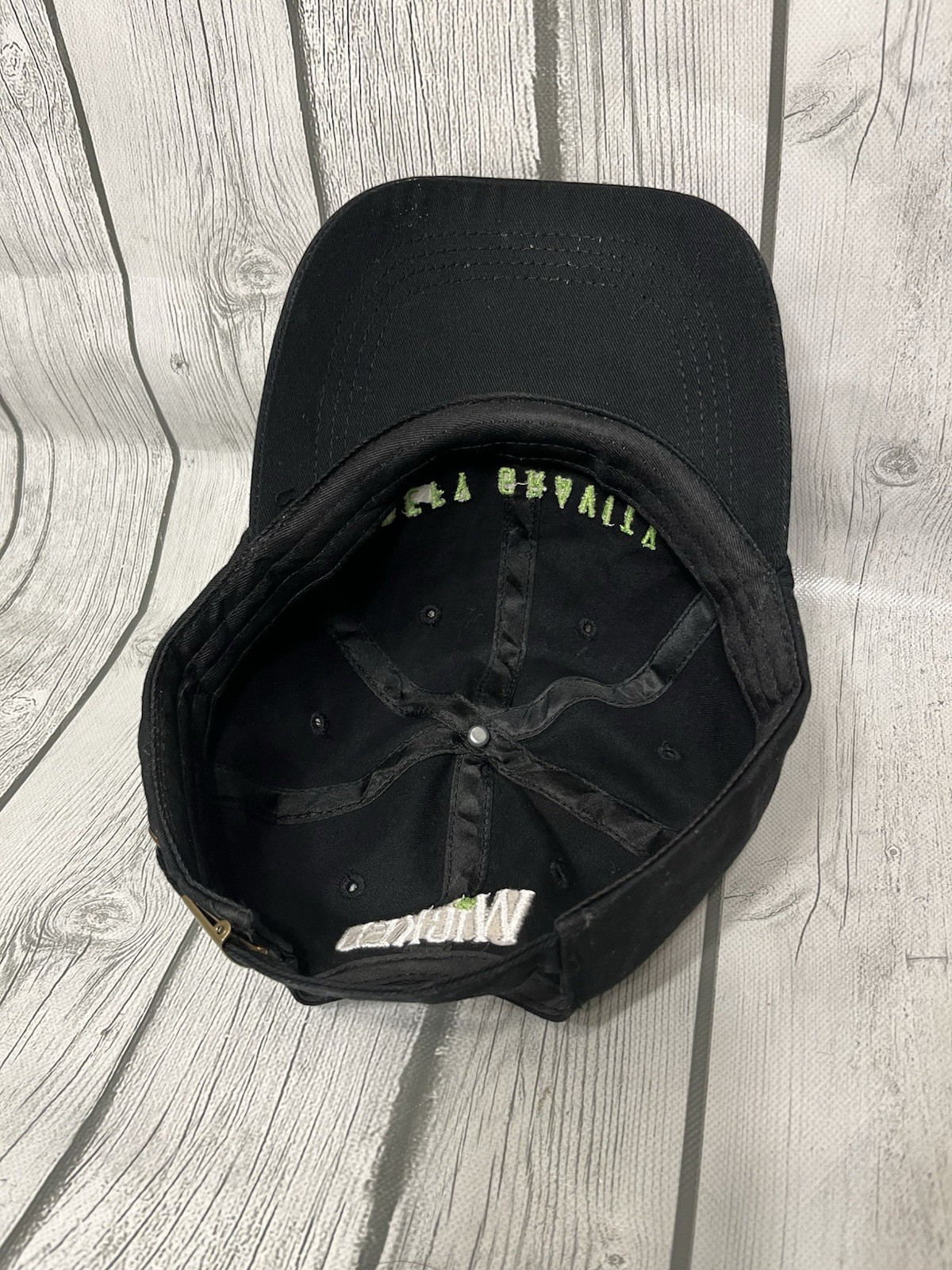 Defy Gravity Wicked Slideback Hat Solid Black One… - image 5