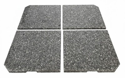 Granit Platten für Sonnenschirm Ständer Ampelschirm 4 mal 30 kg Set Rock 120 kg