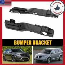 2Pc Fits FOR Dodge Journey 2009-2018 Plastic Front Bumper Bracket Set EXS