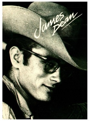 Vintage Postcard James Dean Western Hat Close Up Portrait Athena England