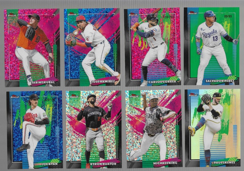 Lot of 128 2026 Topps Finest #'d, Refractors, Rare, Uncommon, Rookies, Stars