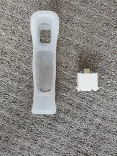 (read) White Motion Plus Adapter Sleeve OEM NINTENDO WII Genuine Official Cover