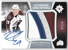 Nathan MacKinnon 2015-16 Ultimate Collection Jumbo Patch Auto /10 AJM-NM
