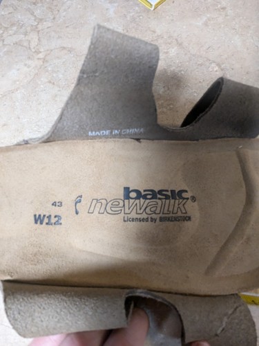 Birkenstock Arizona Taupe Suede Sandal Slides Soft Footbed Women's 12 Mens 10 - 第 4/4 張圖片