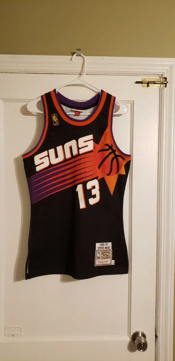 Men's Mitchell & Ness Steve Nash Black Phoenix Suns 1996 Hardwood Classics Authentic Jersey