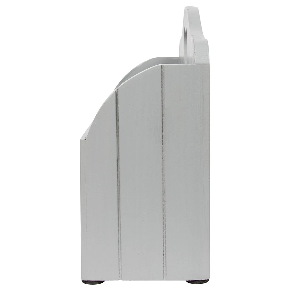 Chic Grey Letter Rack, Heart Detail Stylish Home Decor Mail Letters Organiser - Image 3 of 4