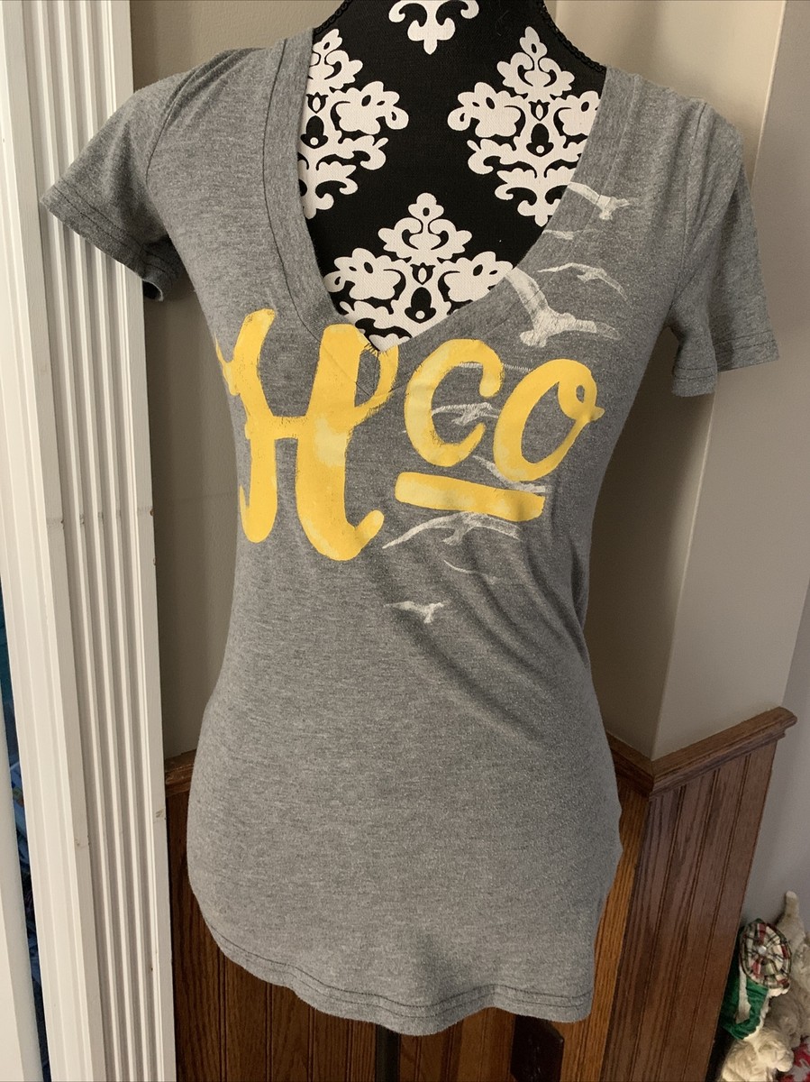 Hollister Vintage T-Shirt Y2K 2000s Graphic Logo Print Girls/Teens