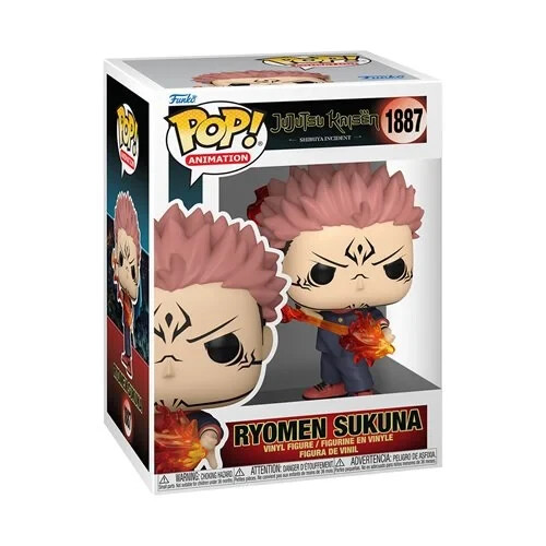 Funko POP! Jujutsu Kaisen - Ryomen Sukuna Fire Arrow Figure #1887 + Protector - Picture 5 of 5