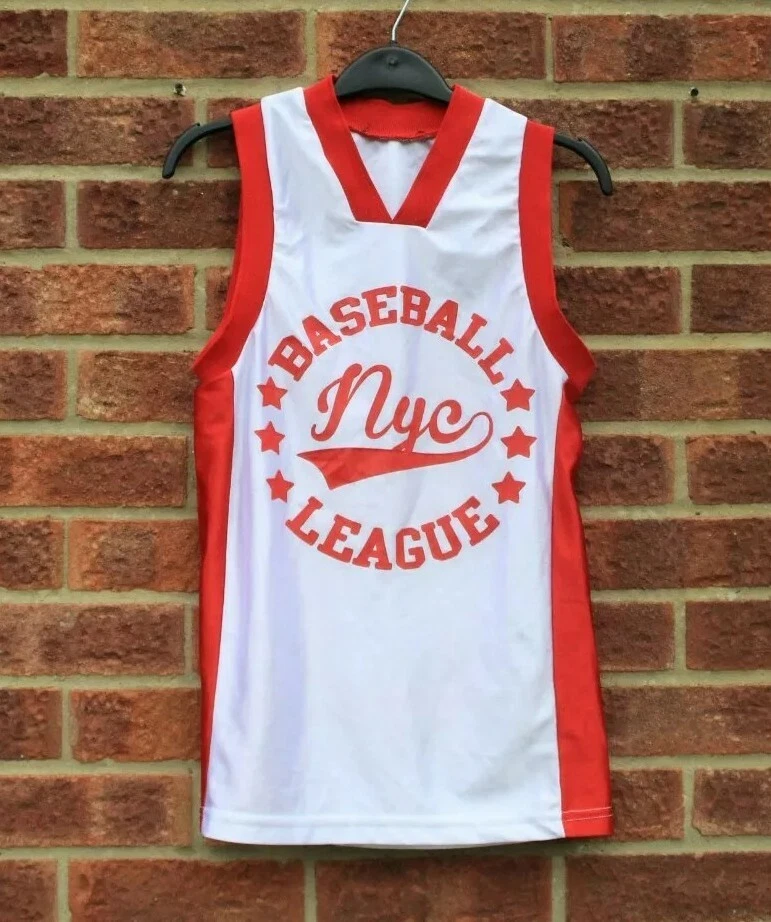 Red and best sale white baseball jersey