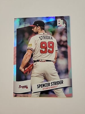 2024 Topps Big League...Spencer Strider #205...Uncommon Rainbow Foil...Braves E9