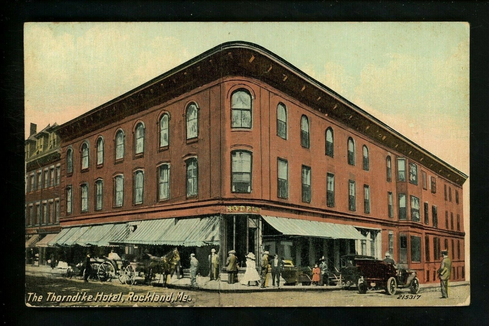 Maine ME postcard Rockland, Thorndike Hotel Vintage Leighton eBay