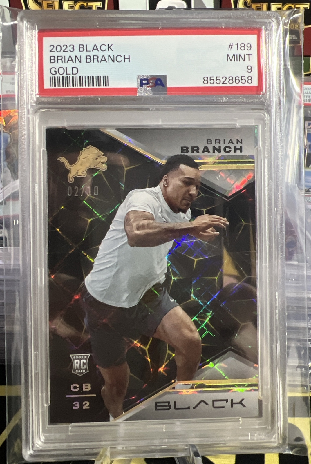 Brian Branch Panini Black #189 Gold