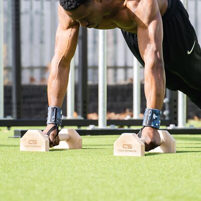 CALI SPORTS Calisthenics Wood Parallettes Bars | Push Up Bar That